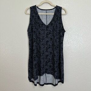 Lane Bryant Livi Active Black Gray High-Low Tank Top, Size 14/16